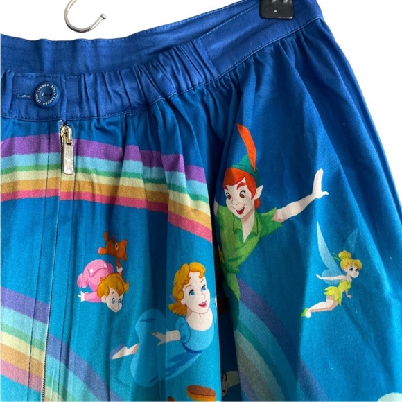 Loungefly Stitch Shoppe Disney Peter Pan - Neverland Scene Sandy Skirt Size M - Picture 10 of 13